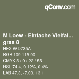 Código de color: M Loew - Einfache Vielfalt - gras 8 | qconv.com