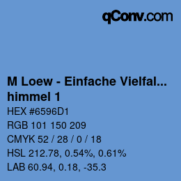 Farbcode: M Loew - Einfache Vielfalt - himmel 1 | qconv.com