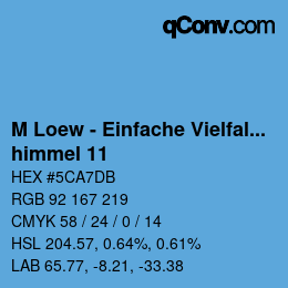 Color code: M Loew - Einfache Vielfalt - himmel 11 | qconv.com