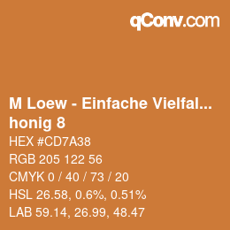 Código de color: M Loew - Einfache Vielfalt - honig 8 | qconv.com