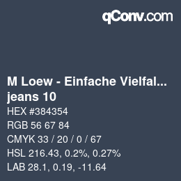 Farbcode: M Loew - Einfache Vielfalt - jeans 10 | qconv.com