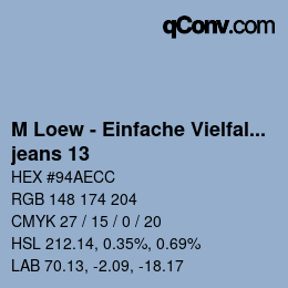 Farbcode: M Loew - Einfache Vielfalt - jeans 13 | qconv.com