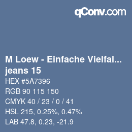 Farbcode: M Loew - Einfache Vielfalt - jeans 15 | qconv.com