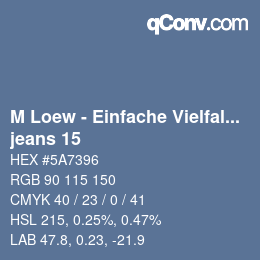 颜色代码: M Loew - Einfache Vielfalt - jeans 15 | qconv.com