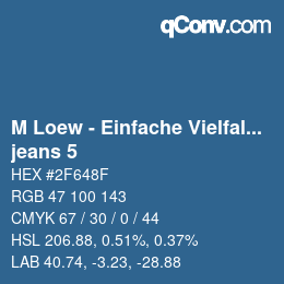 Código de color: M Loew - Einfache Vielfalt - jeans 5 | qconv.com