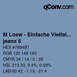 Código de color: M Loew - Einfache Vielfalt - jeans 8 | qconv.com