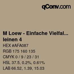 Farbcode: M Loew - Einfache Vielfalt - leinen 4 | qconv.com