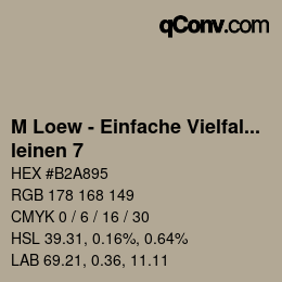 Farbcode: M Loew - Einfache Vielfalt - leinen 7 | qconv.com