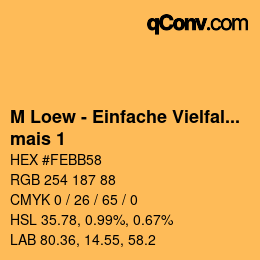 Color code: M Loew - Einfache Vielfalt - mais 1 | qconv.com