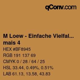 Color code: M Loew - Einfache Vielfalt - mais 4 | qconv.com