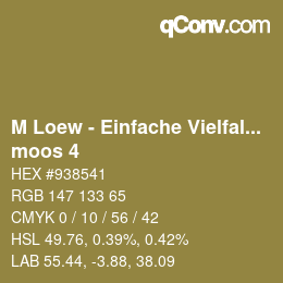 Farbcode: M Loew - Einfache Vielfalt - moos 4 | qconv.com