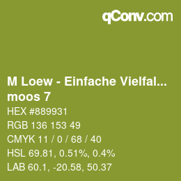 カラーコード: M Loew - Einfache Vielfalt - moos 7 | qconv.com