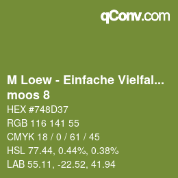 Color code: M Loew - Einfache Vielfalt - moos 8 | qconv.com