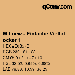 Color code: M Loew - Einfache Vielfalt - ocker 1 | qconv.com