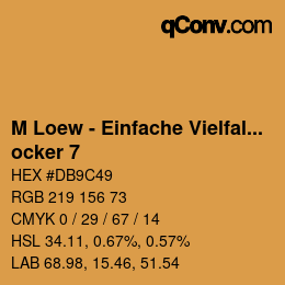Code couleur: M Loew - Einfache Vielfalt - ocker 7 | qconv.com