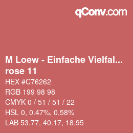 カラーコード: M Loew - Einfache Vielfalt - rose 11 | qconv.com