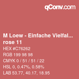 Color code: M Loew - Einfache Vielfalt - rose 11 | qconv.com