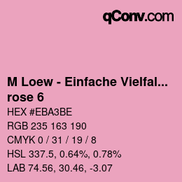 Farbcode: M Loew - Einfache Vielfalt - rose 6 | qconv.com