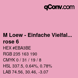 Color code: M Loew - Einfache Vielfalt - rose 6 | qconv.com