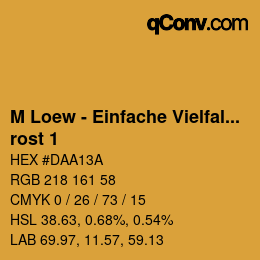 Farbcode: M Loew - Einfache Vielfalt - rost 1 | qconv.com