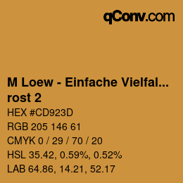 Color code: M Loew - Einfache Vielfalt - rost 2 | qconv.com