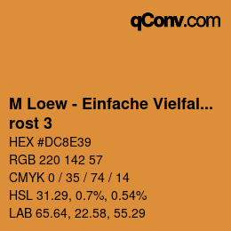 カラーコード: M Loew - Einfache Vielfalt - rost 3 | qconv.com