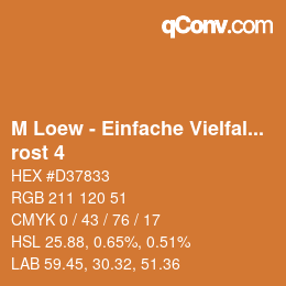 Farbcode: M Loew - Einfache Vielfalt - rost 4 | qconv.com