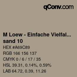 カラーコード: M Loew - Einfache Vielfalt - sand 10 | qconv.com