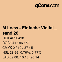 カラーコード: M Loew - Einfache Vielfalt - sand 28 | qconv.com