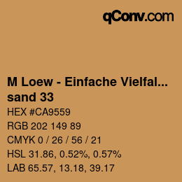 Farbcode: M Loew - Einfache Vielfalt - sand 33 | qconv.com