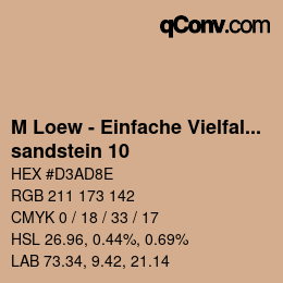 Farbcode: M Loew - Einfache Vielfalt - sandstein 10 | qconv.com