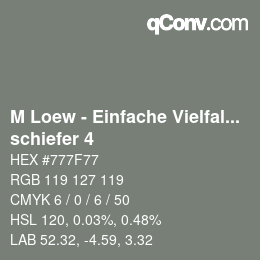 Farbcode: M Loew - Einfache Vielfalt - schiefer 4 | qconv.com