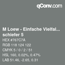 Código de color: M Loew - Einfache Vielfalt - schiefer 5 | qconv.com