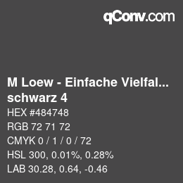Farbcode: M Loew - Einfache Vielfalt - schwarz 4 | qconv.com
