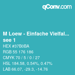Code couleur: M Loew - Einfache Vielfalt - see 1 | qconv.com