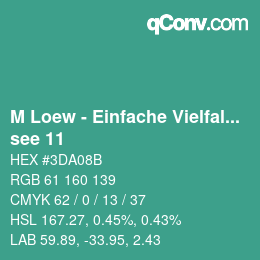 Código de color: M Loew - Einfache Vielfalt - see 11 | qconv.com