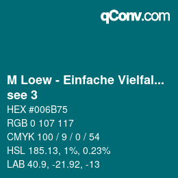 Code couleur: M Loew - Einfache Vielfalt - see 3 | qconv.com