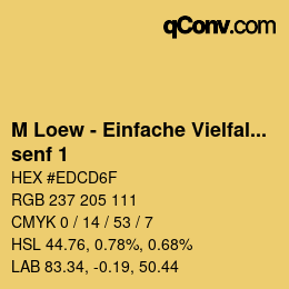 Código de color: M Loew - Einfache Vielfalt - senf 1 | qconv.com
