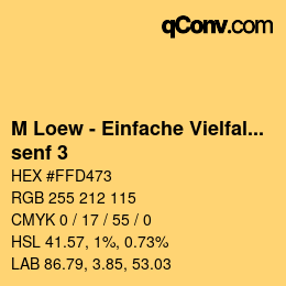 カラーコード: M Loew - Einfache Vielfalt - senf 3 | qconv.com