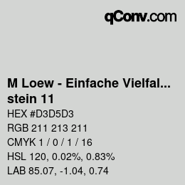 Código de color: M Loew - Einfache Vielfalt - stein 11 | qconv.com