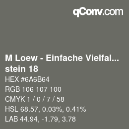 Código de color: M Loew - Einfache Vielfalt - stein 18 | qconv.com