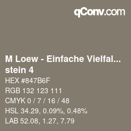 Farbcode: M Loew - Einfache Vielfalt - stein 4 | qconv.com