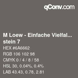 Código de color: M Loew - Einfache Vielfalt - stein 7 | qconv.com