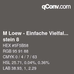 Código de color: M Loew - Einfache Vielfalt - stein 8 | qconv.com