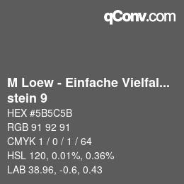 カラーコード: M Loew - Einfache Vielfalt - stein 9 | qconv.com