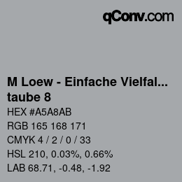 Código de color: M Loew - Einfache Vielfalt - taube 8 | qconv.com