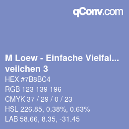 カラーコード: M Loew - Einfache Vielfalt - veilchen 3 | qconv.com