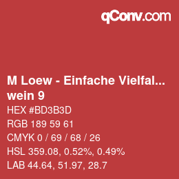 Color code: M Loew - Einfache Vielfalt - wein 9 | qconv.com