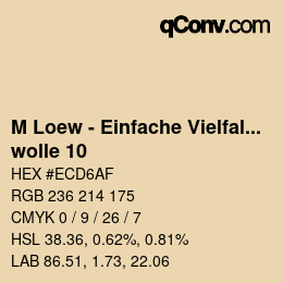 Code couleur: M Loew - Einfache Vielfalt - wolle 10 | qconv.com