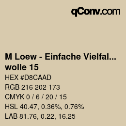 Code couleur: M Loew - Einfache Vielfalt - wolle 15 | qconv.com